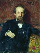 Ilya Repin Portrait of the painter Pavel Petrovich Chistyakov France oil painting artist